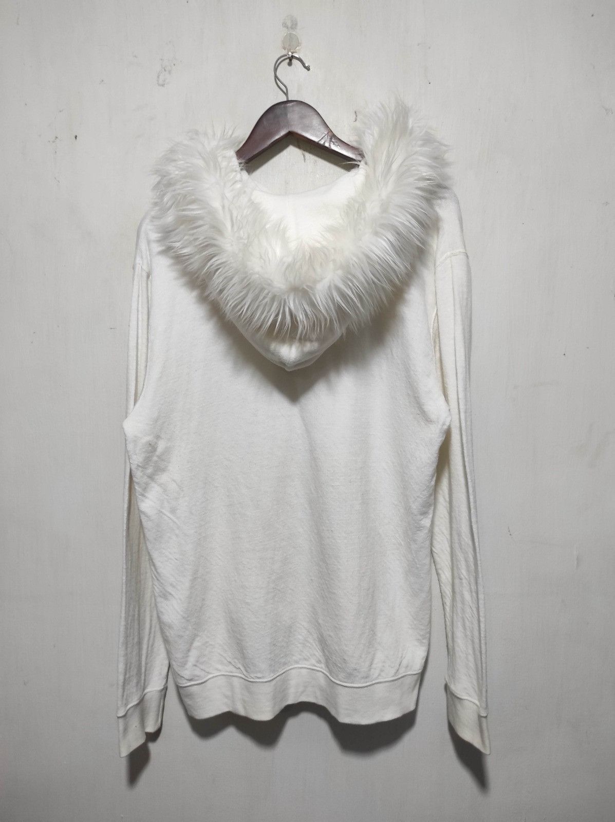 MOUSSY Azul by Moussy white double zip fur hoodie LGB style Size US L / EU 52-54 / 3 - 13 Thumbnail