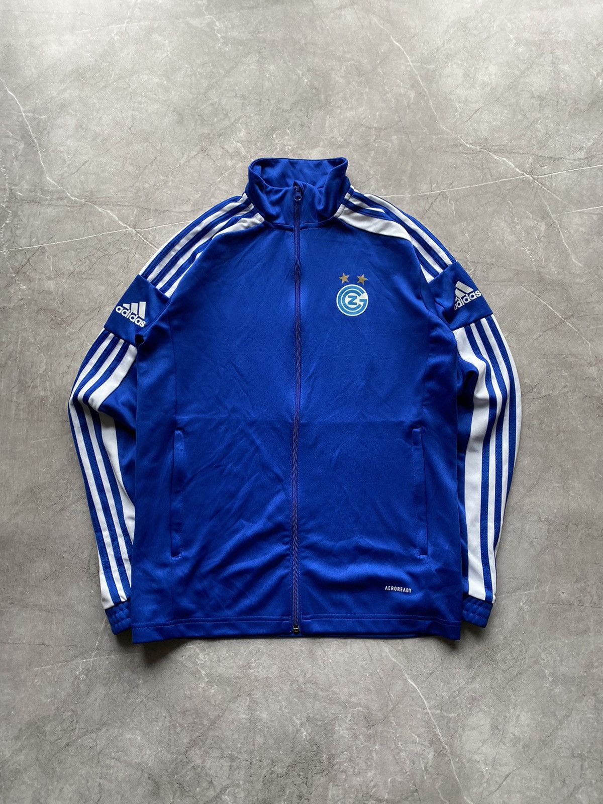 Adidas Adidas 2021 Grasshopper Club Zurich Soccer Football Jacket Size US M / EU 48-50 / 2 - 2 Thumbnail