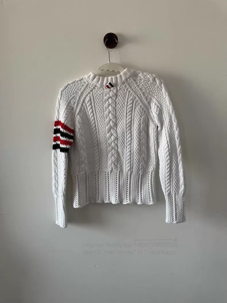 Thom Browne Thom Browne White sweater Size XS / US 0-2 / IT 36-38 - 2 Thumbnail