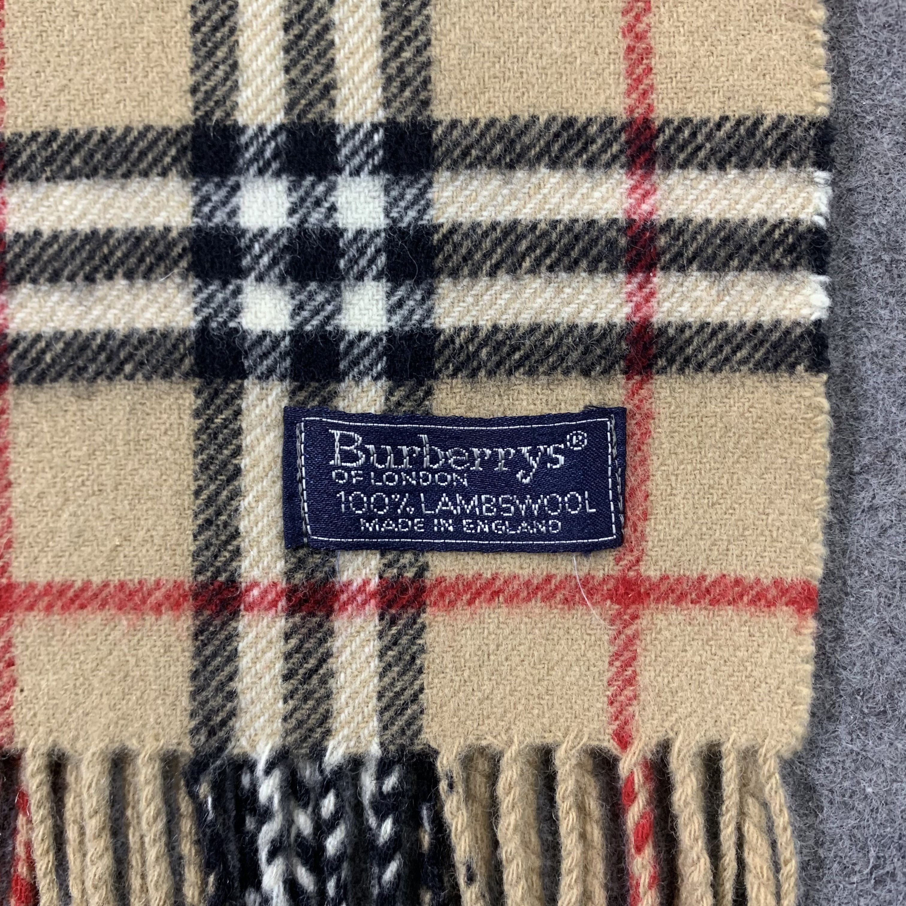 Burberry Burberry Scarf Wool Muffler Neck Wrap BL9309 Size ONE SIZE - 5 Thumbnail