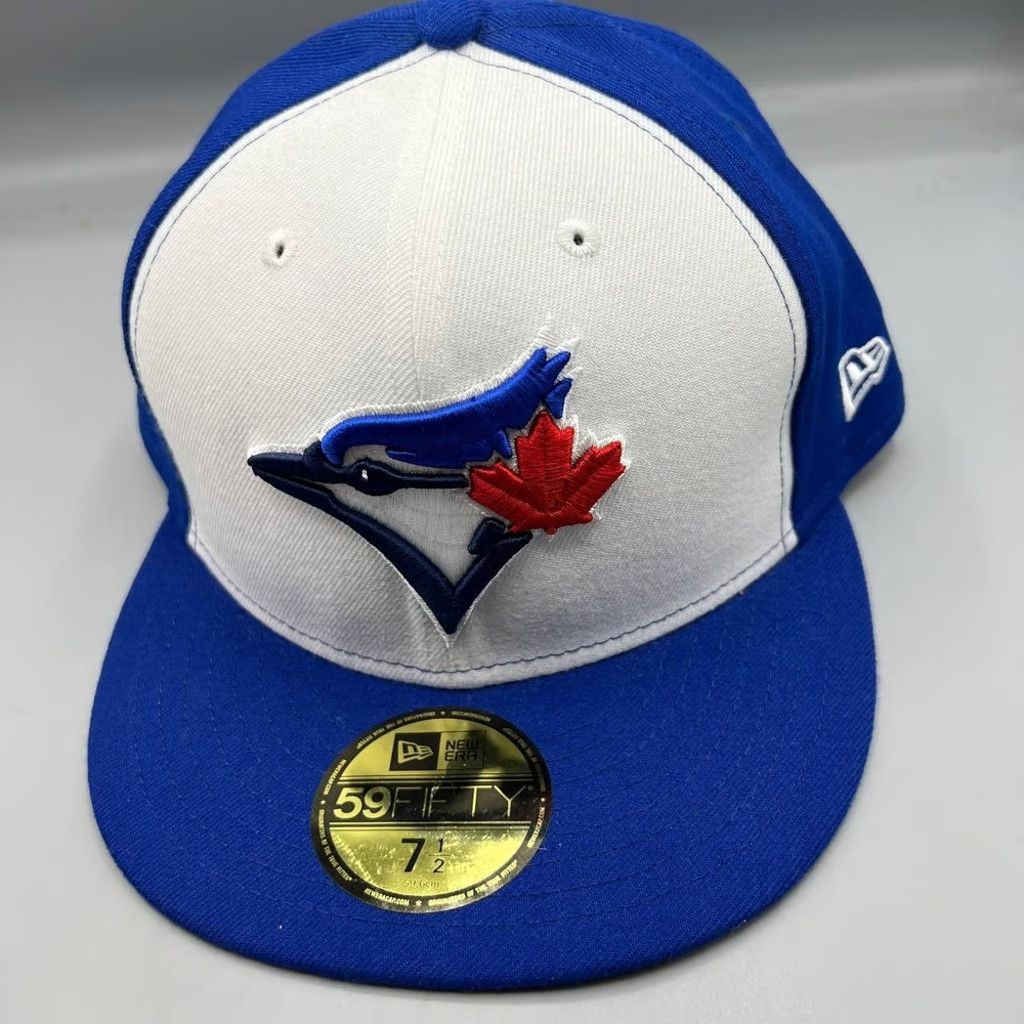 New Era Toronto Blue Jays Hat Men 7 1/2 59Fifty New Era Fitted Cap Size ONE SIZE - 1 Thumbnail