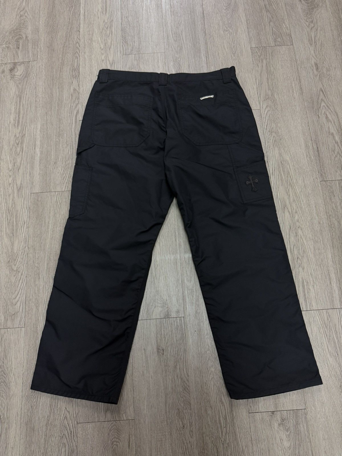 Chrome Hearts Chrome Hearts Navy Nylon Leather Double Knee Pants Size US 36 / EU 52 - 2 Thumbnail