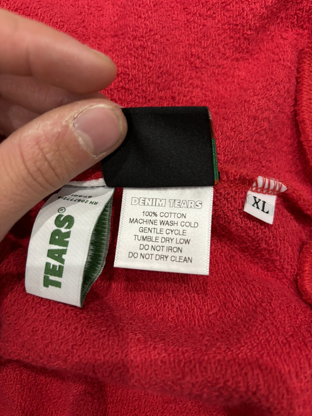 DENIM TEARS Denim Tears Denim University Zip Hoodie (SS24) Red Size US XL / EU 56 / 4 - 8 Thumbnail