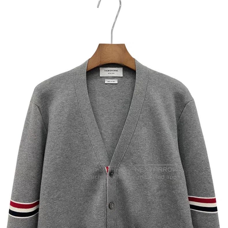 Thom Browne Thom Browne Grey Knit Open-Cardigan Size US S / EU 44-46 / 1 - 3 Thumbnail