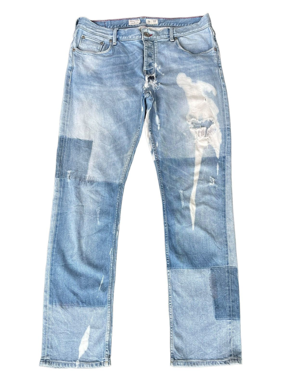 Tommy Hilfiger Tommy Hilfiger Bleached Wash Distressed Patches Style Jeans Size US 34 / EU 50 - 4 Thumbnail