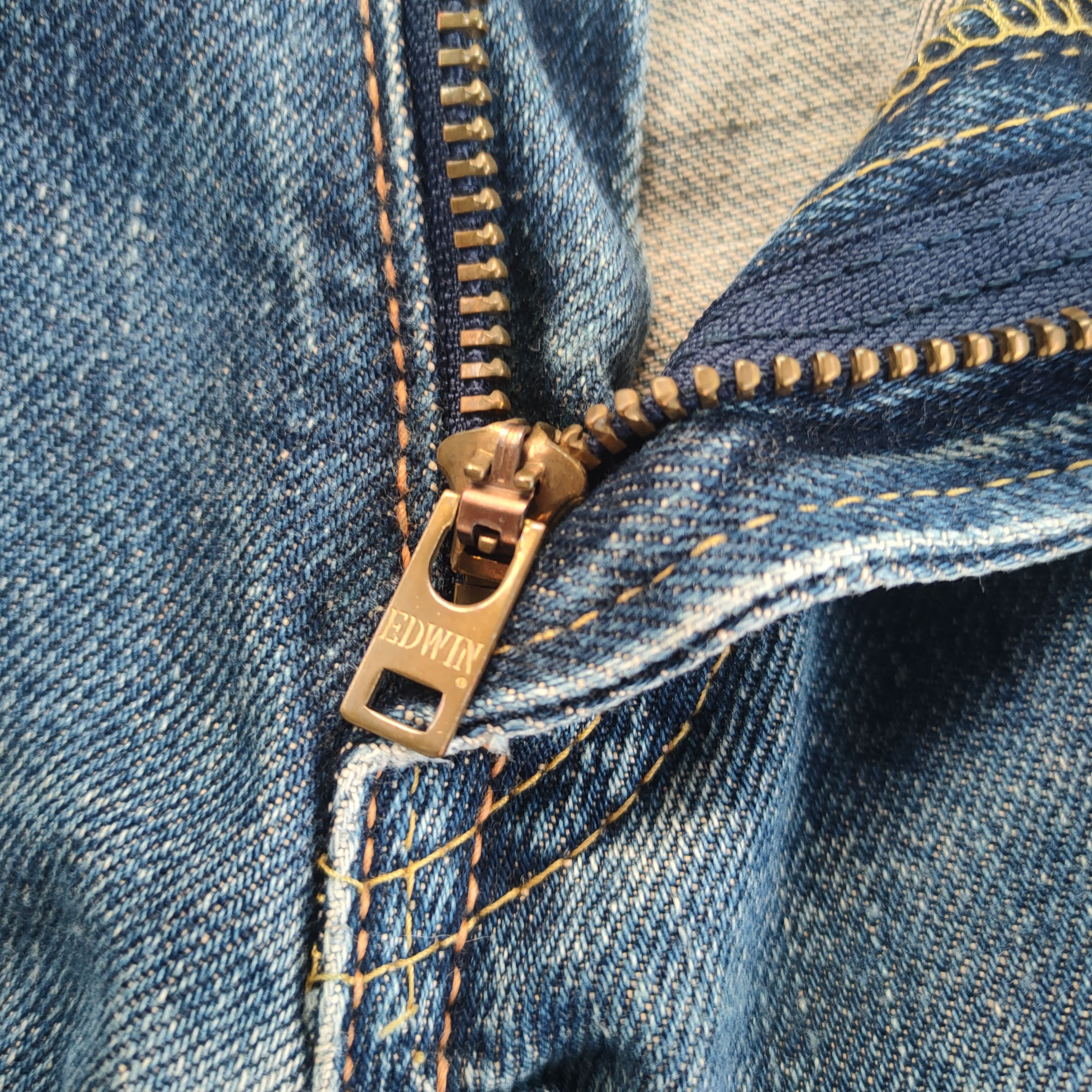 Edwin VINTAGE EDWIN 505X ORANGE TAG FADED RIPPED JEAN DENIM PANTS Size US 32 / EU 48 - 9 Thumbnail
