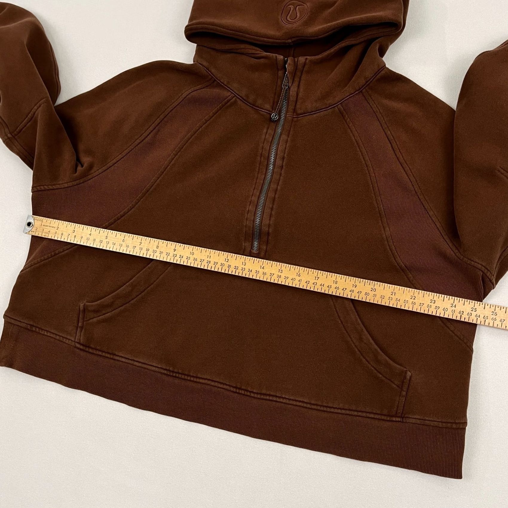 Lululemon Lululemon Scuba Oversized 1/2 Zip Hoodie Womens XL Brown Kangaroo" Size XL / US 12-14 / IT 48-50 - 6 Thumbnail