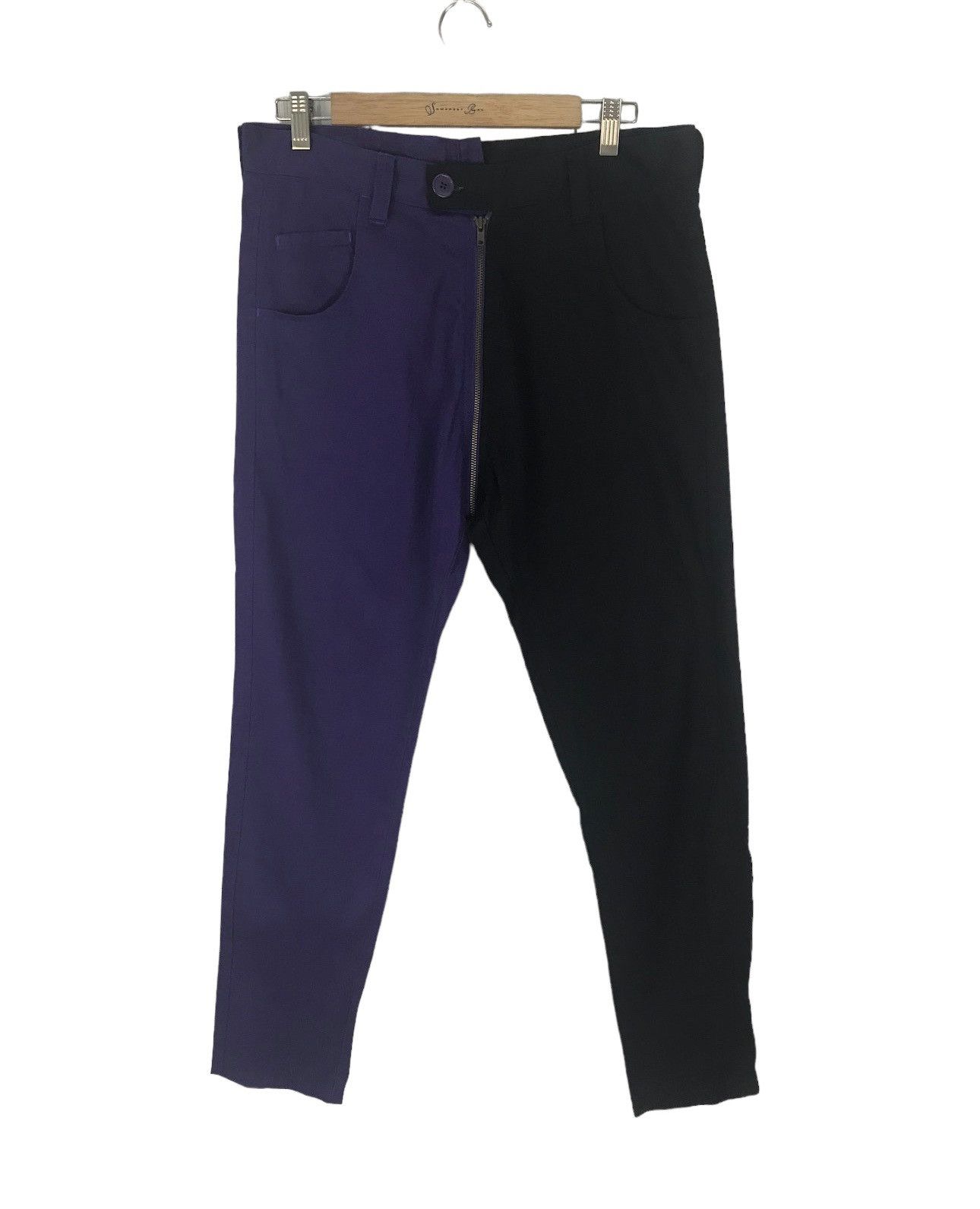 Hysteric Glamour × Undercover Japanese Brand SEKIYA Made In Japan Split Two Colour Pants Size US 33 - 1 Thumbnail
