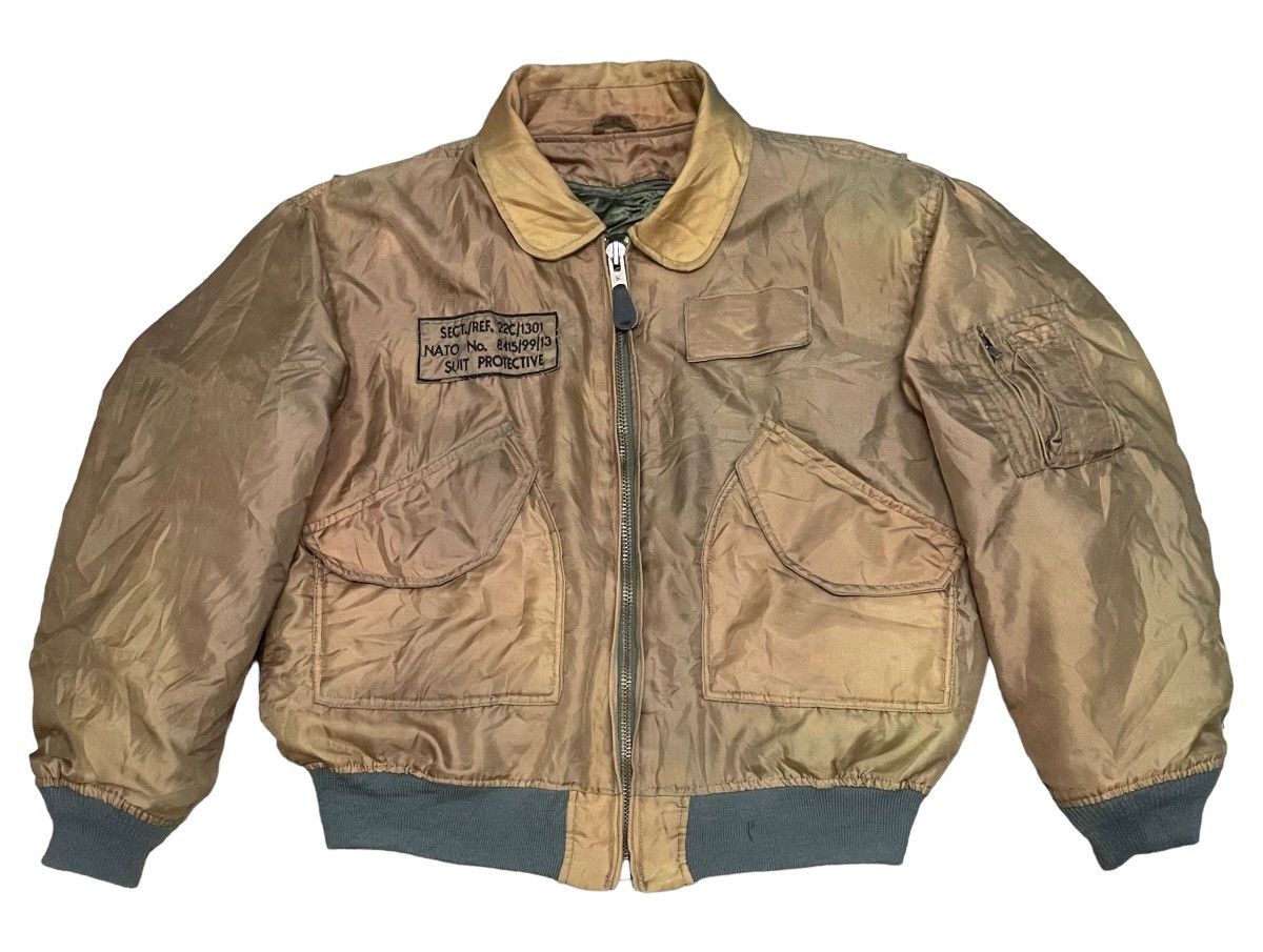 Vintage 80s Distressed Vintage Nato Suit Chemical Protective Jacket Size US L / EU 52-54 / 3 - 1 Thumbnail