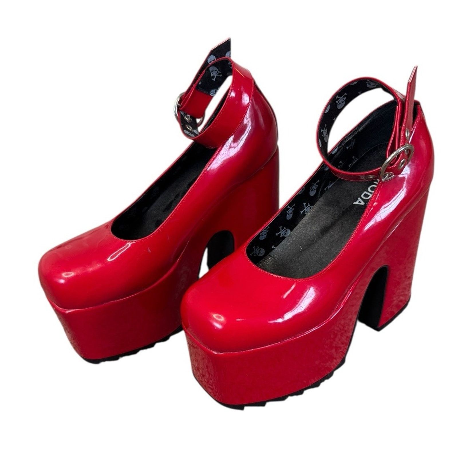 Dolls Kill DOLLSKILL Lamoda Those Days Power Trip Chunky Platform Heels Size US 8 / IT 38 - 3 Thumbnail