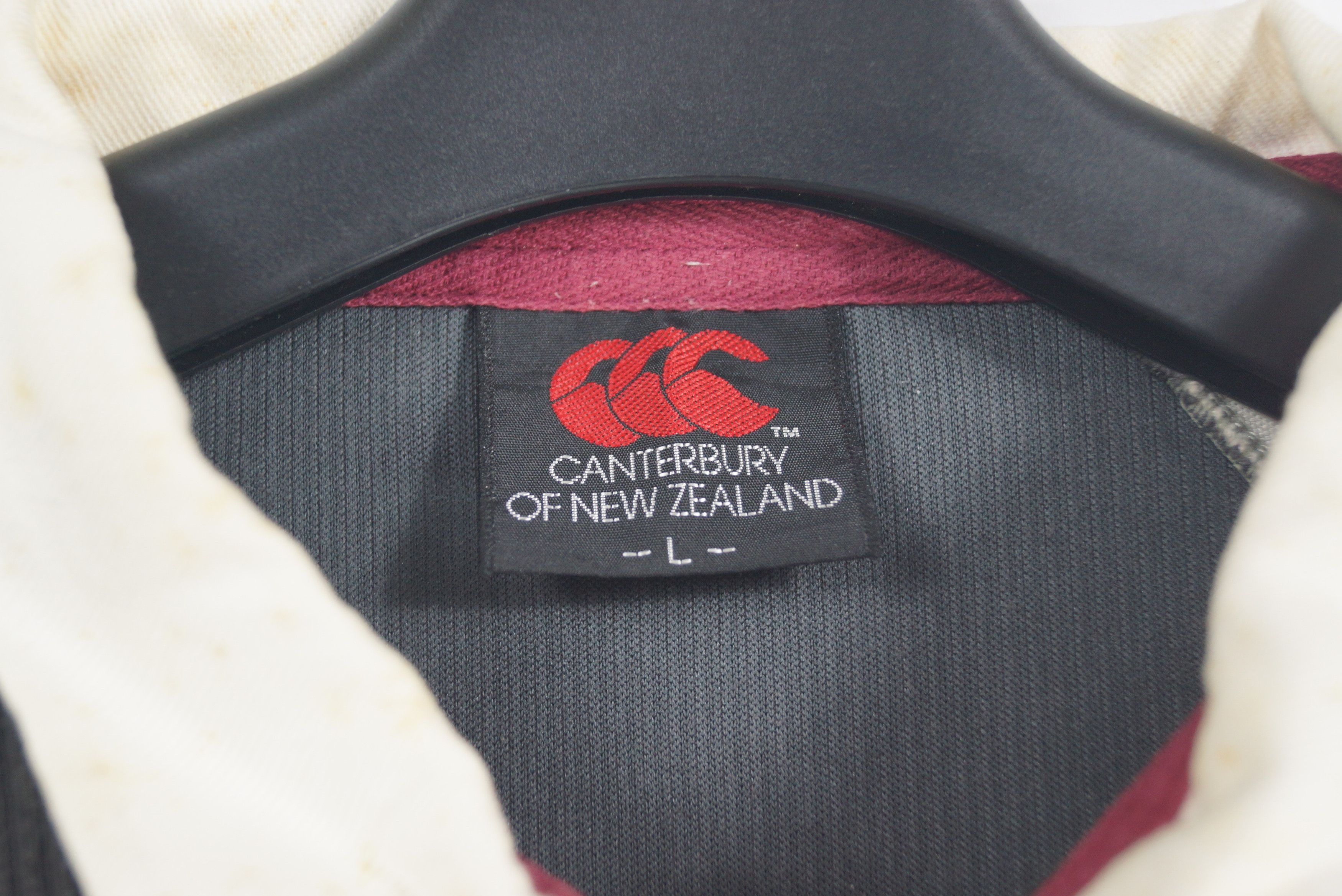 Canterbury of New Zealand × Vintage Canterbury Sweatshirt Collar Spell out Nice Design Size US L / EU 52-54 / 3 - 3 Thumbnail