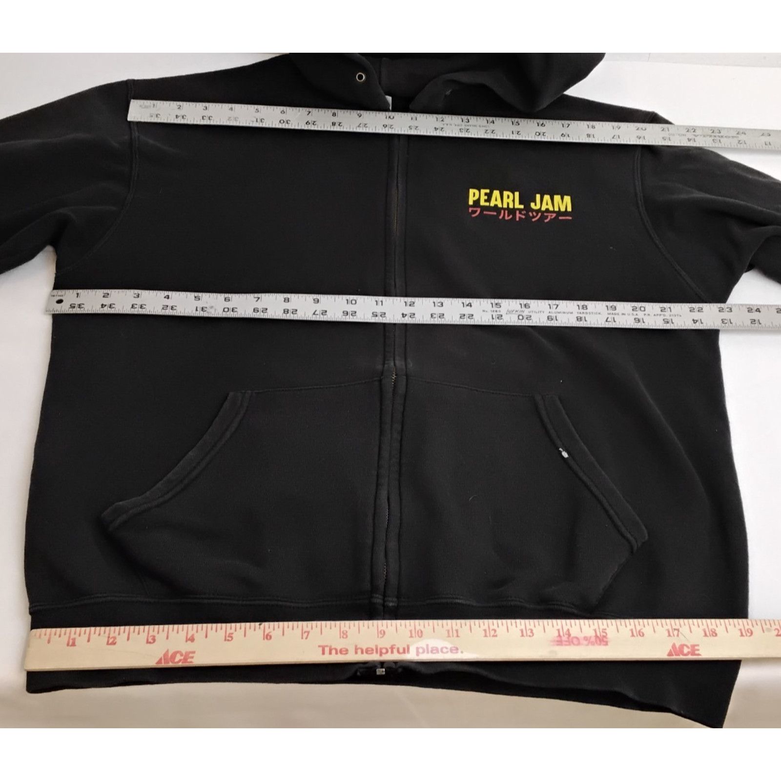 Fruit Of The Loom Pearl Jam 2018 Japan World Tour Hoodie Men's L Black Size US L / EU 52-54 / 3 - 13 Thumbnail
