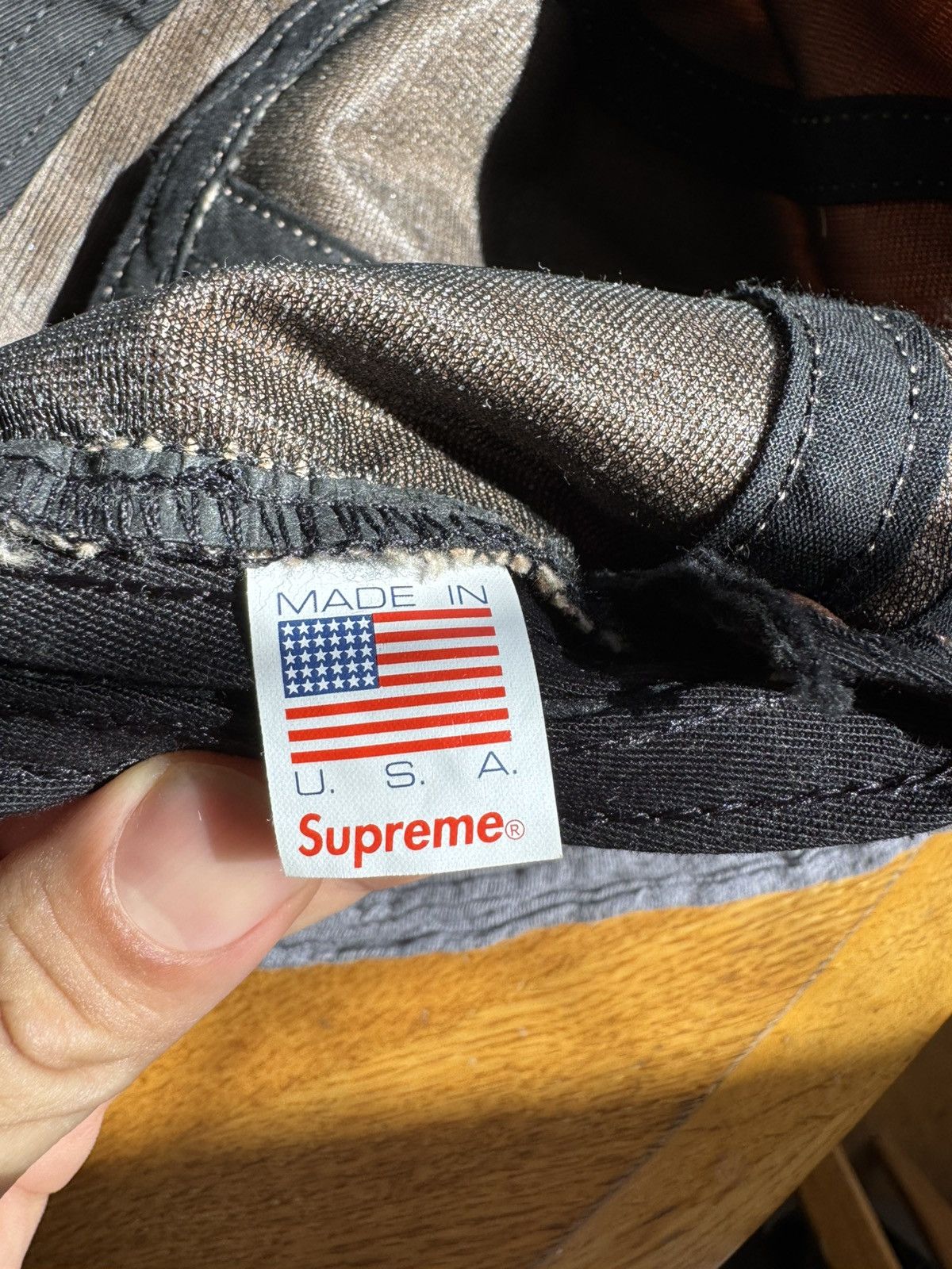 Supreme × Vintage Supreme Peach Corduroy Box Logo Camp Cap Size ONE SIZE - 2 Thumbnail