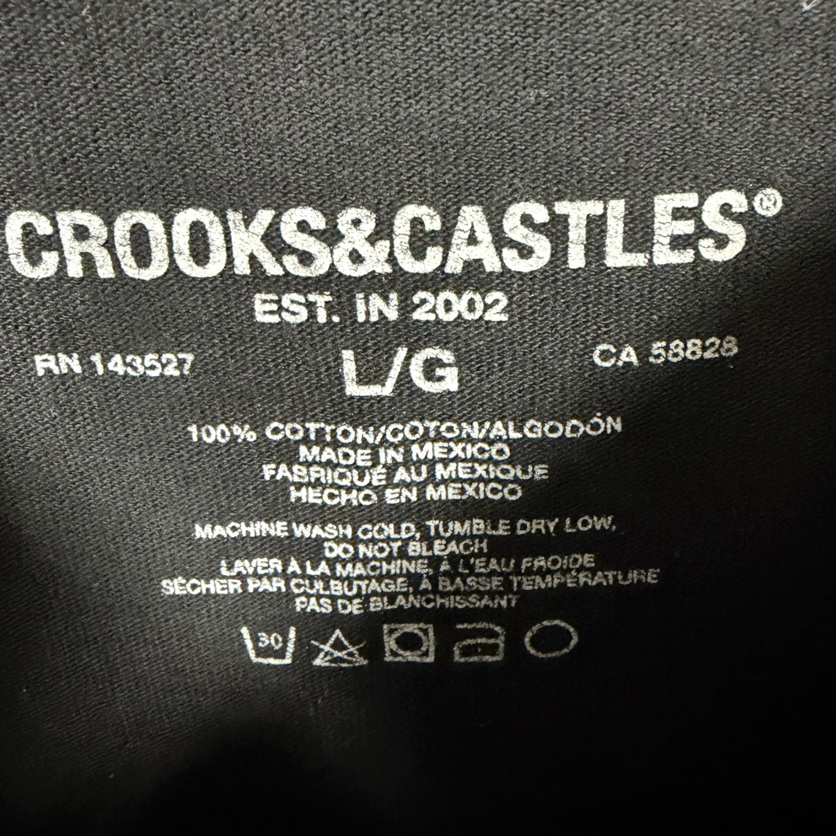 Crooks & Castles Crooks & Castles Sweatshirt Mens L Black Orange Logo Streetwear Skater Y2K Size US L / EU 52-54 / 3 - 5 Thumbnail
