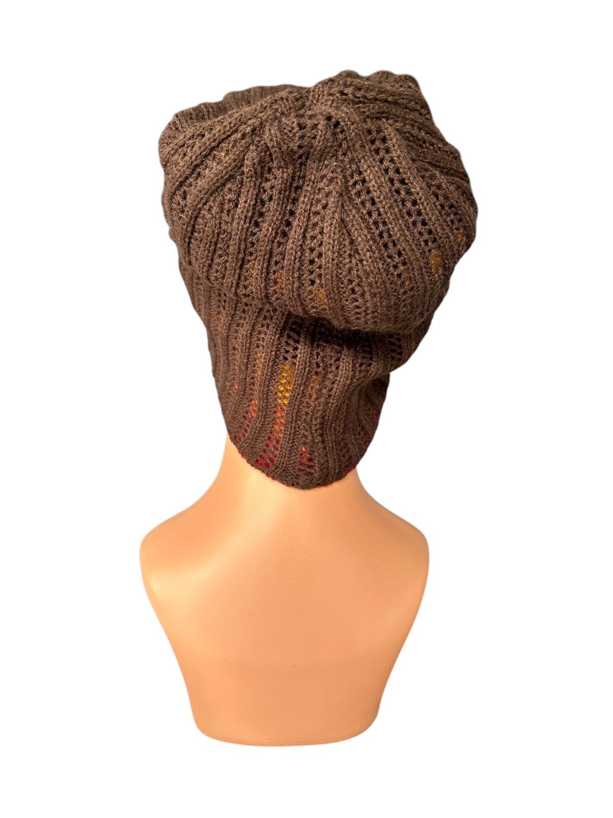 Japanese Brand × Kapital × Vintage Japanese Style knitt Reversible Big Beanie Hats Size ONE SIZE - 10 Thumbnail
