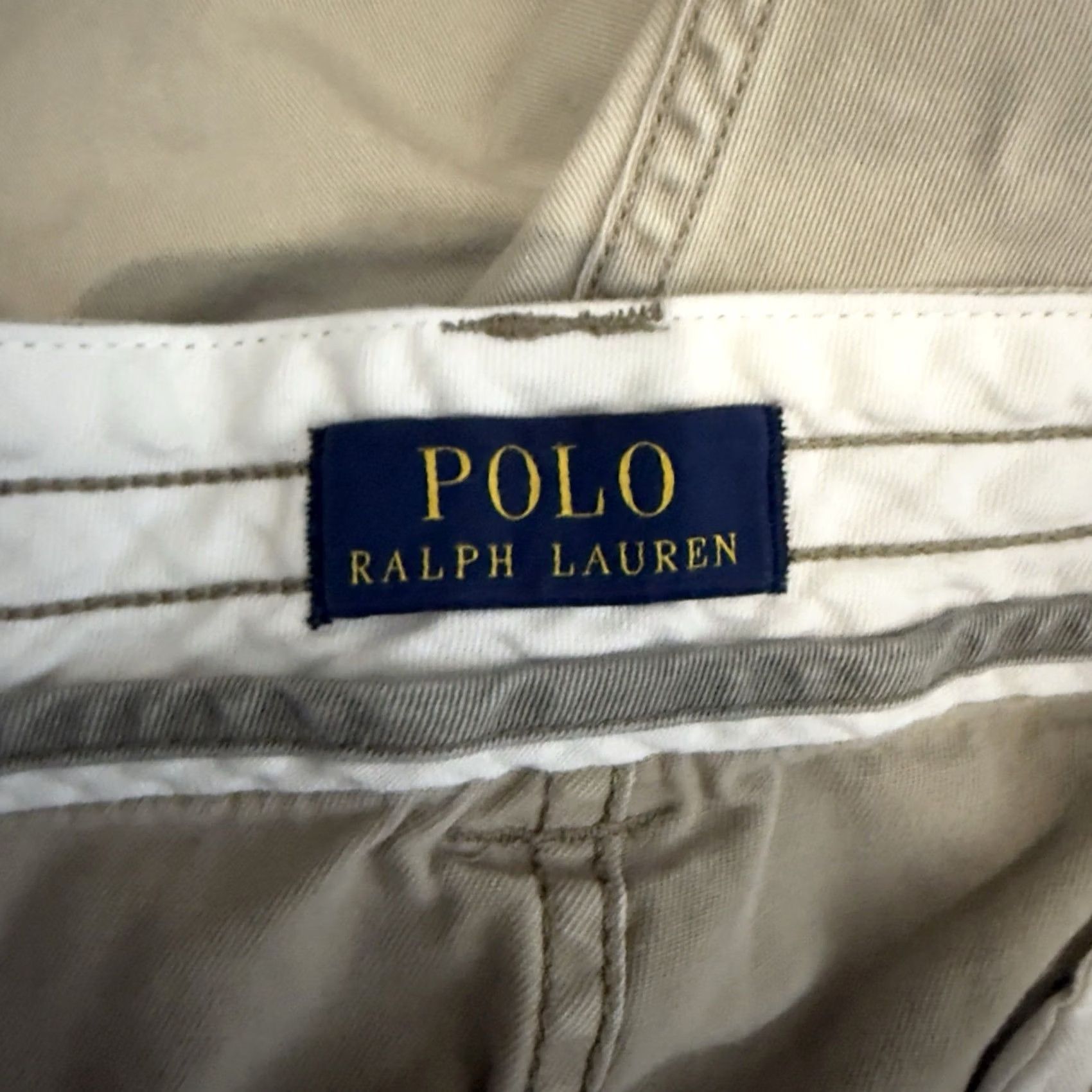 Polo Ralph Lauren Polo Ralph Lauren Cargo Shorts Beige 100% Cotton Mens Size 40 Size US L / EU 52-54 / 3 - 4 Thumbnail