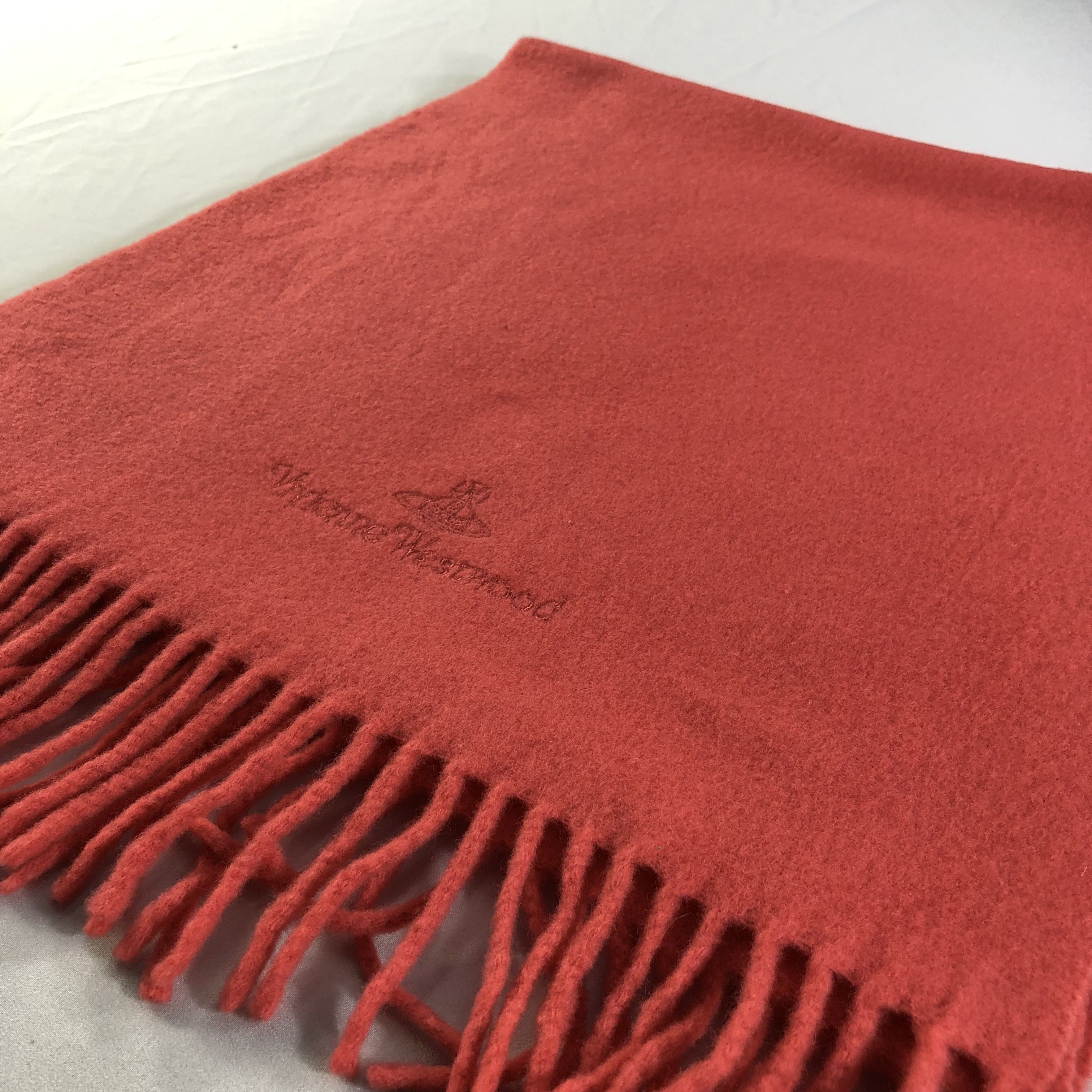Vivienne Westwood Vivienne Westwood Plain Wool Scarf Muffler V1678 Size ONE SIZE - 3 Thumbnail