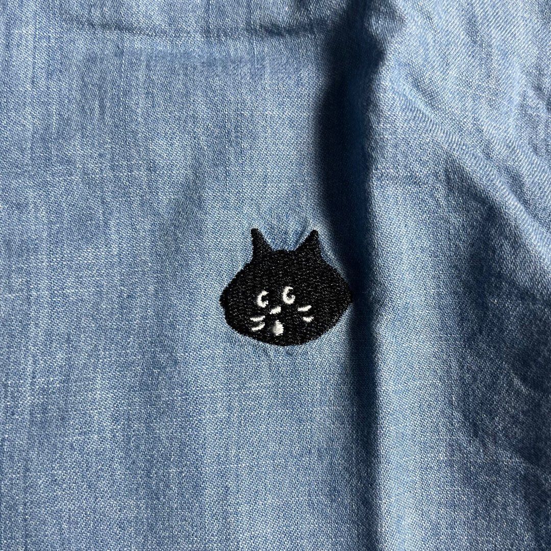 Ne-Net Ne-net by Issey Miyake Nya Denim Shirt Size US M / EU 48-50 / 2 - 3 Thumbnail