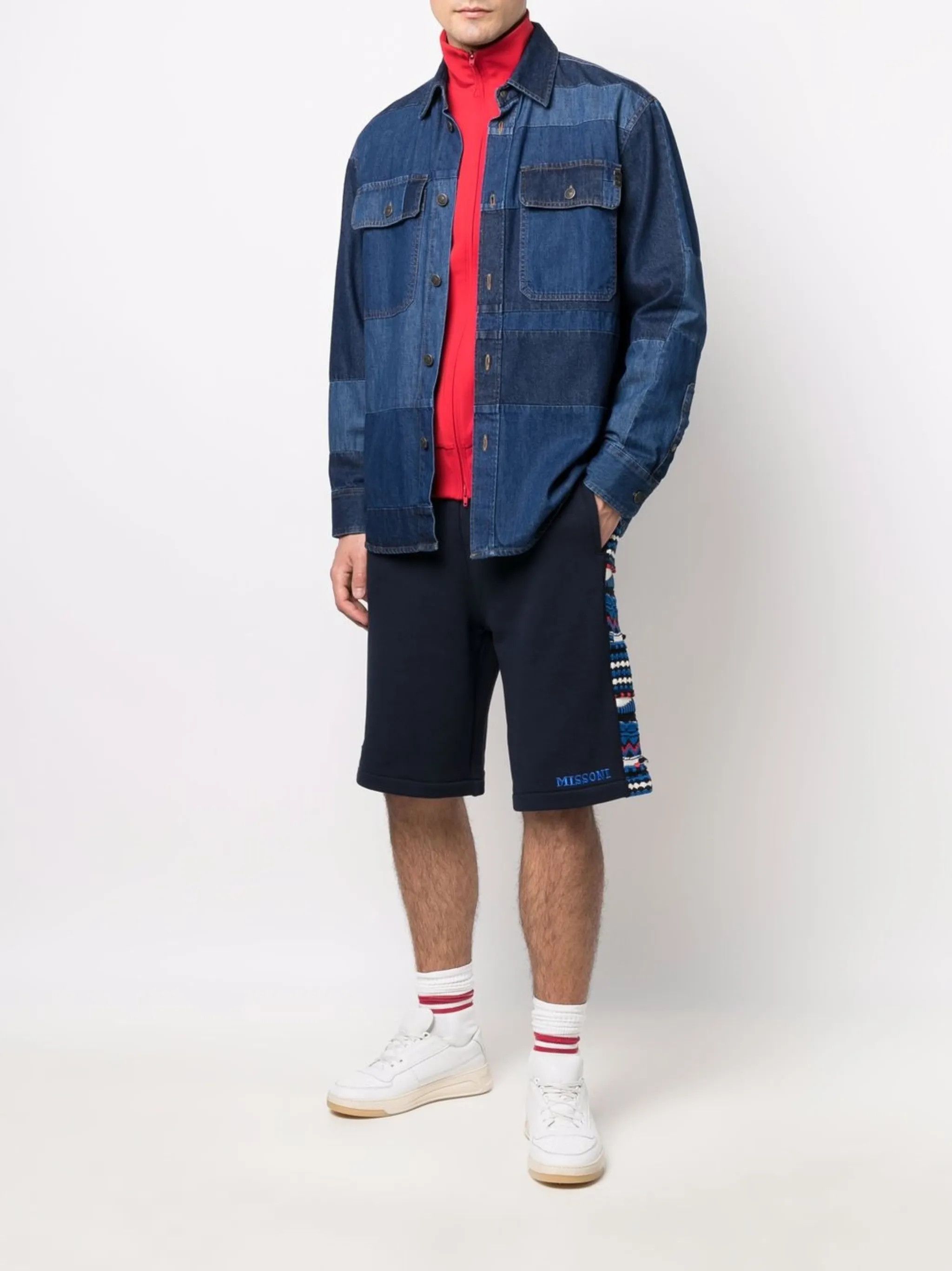 Missoni o1y0225 Logo Short in Midnight Blue Size US 34 / EU 50 - 5 Thumbnail