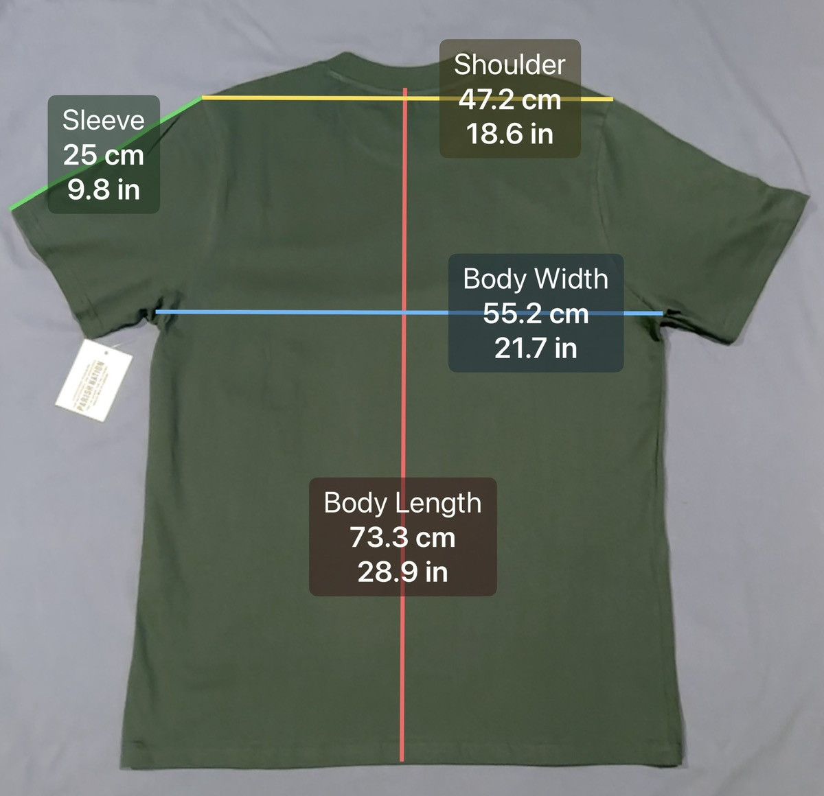 Parish Nation PARISH NATION GRAPHIC T-SHIRT GREEN size large Size US L / EU 52-54 / 3 - 6 Thumbnail