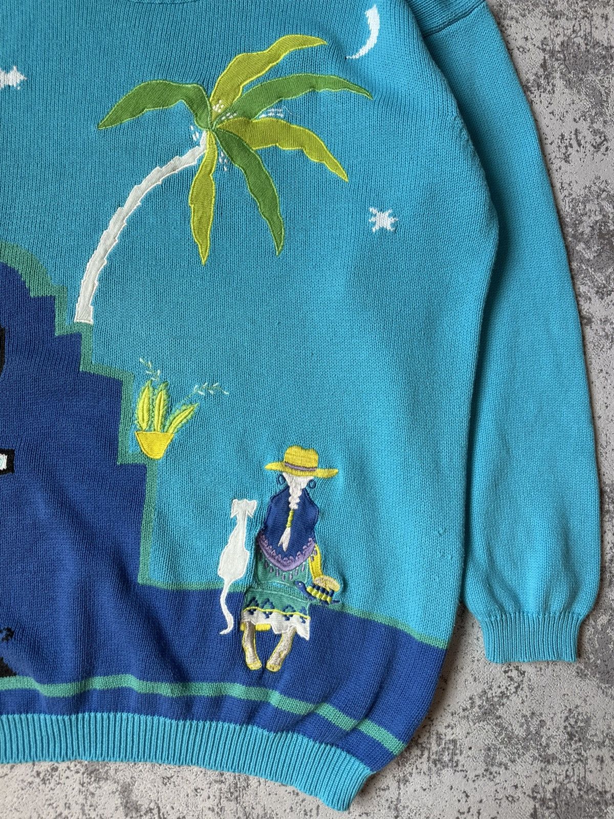 Vintage Rare Vintage Kabri Art Knit Sweater Size US L / EU 52-54 / 3 - 3 Thumbnail