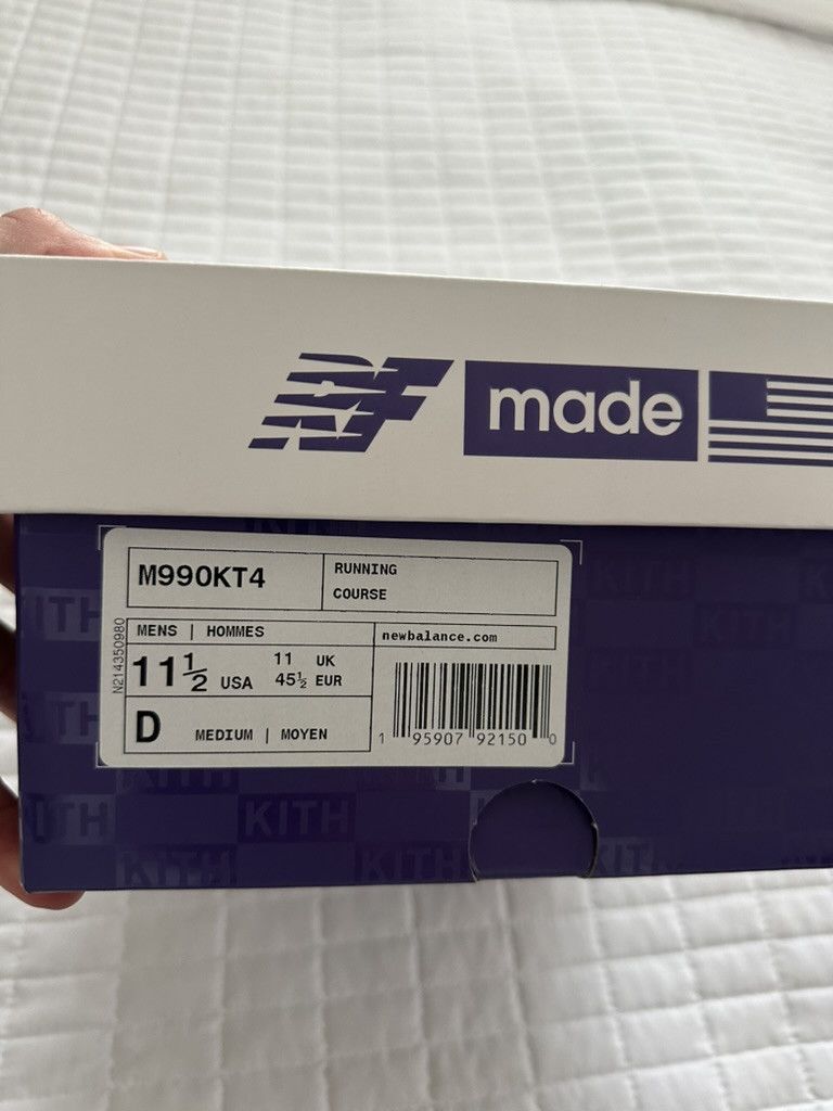 Kith × New Balance NEW BALANCE 990 V4 KITH UNITED ARROWS＆SONS Size US 11.5 / EU 44-45 - 3 Thumbnail