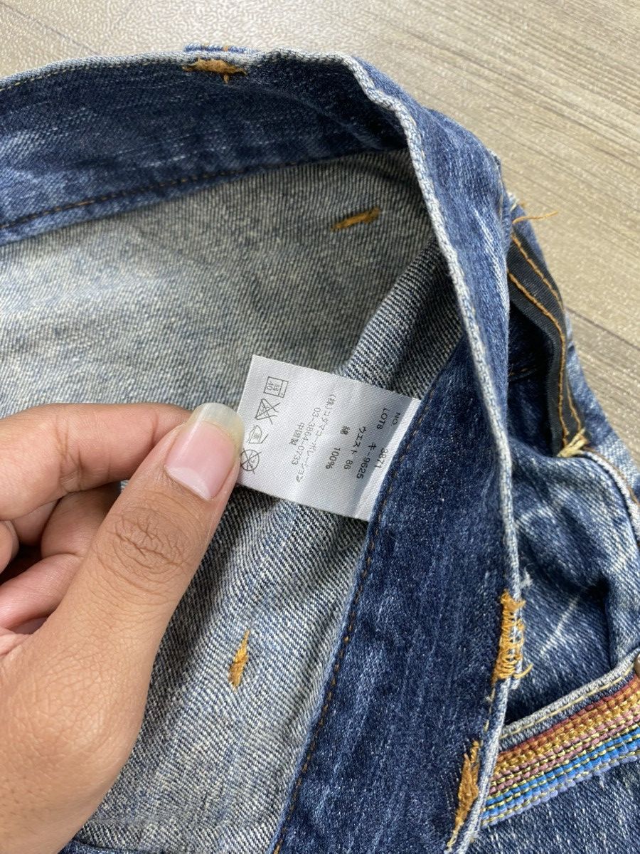 Japanese Brand 2000s Japanese Double Waist Distressed Punk Lgb Jeans Y2K Size US 33 - 10 Thumbnail