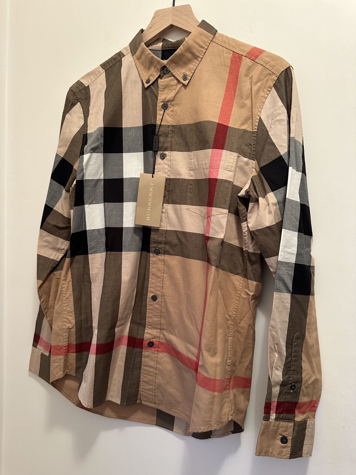 Burberry Burberry Brit Somerton Check Dress Shirt Size Medium Size US M / EU 48-50 / 2 - 2 Thumbnail