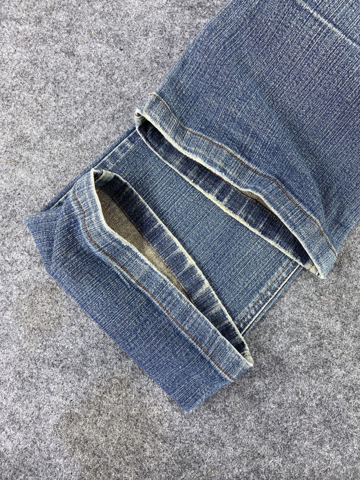 If Six Was Nine Japanese Brand Fanfasione Wash jeans - J1123 Size US 27 - 15 Thumbnail