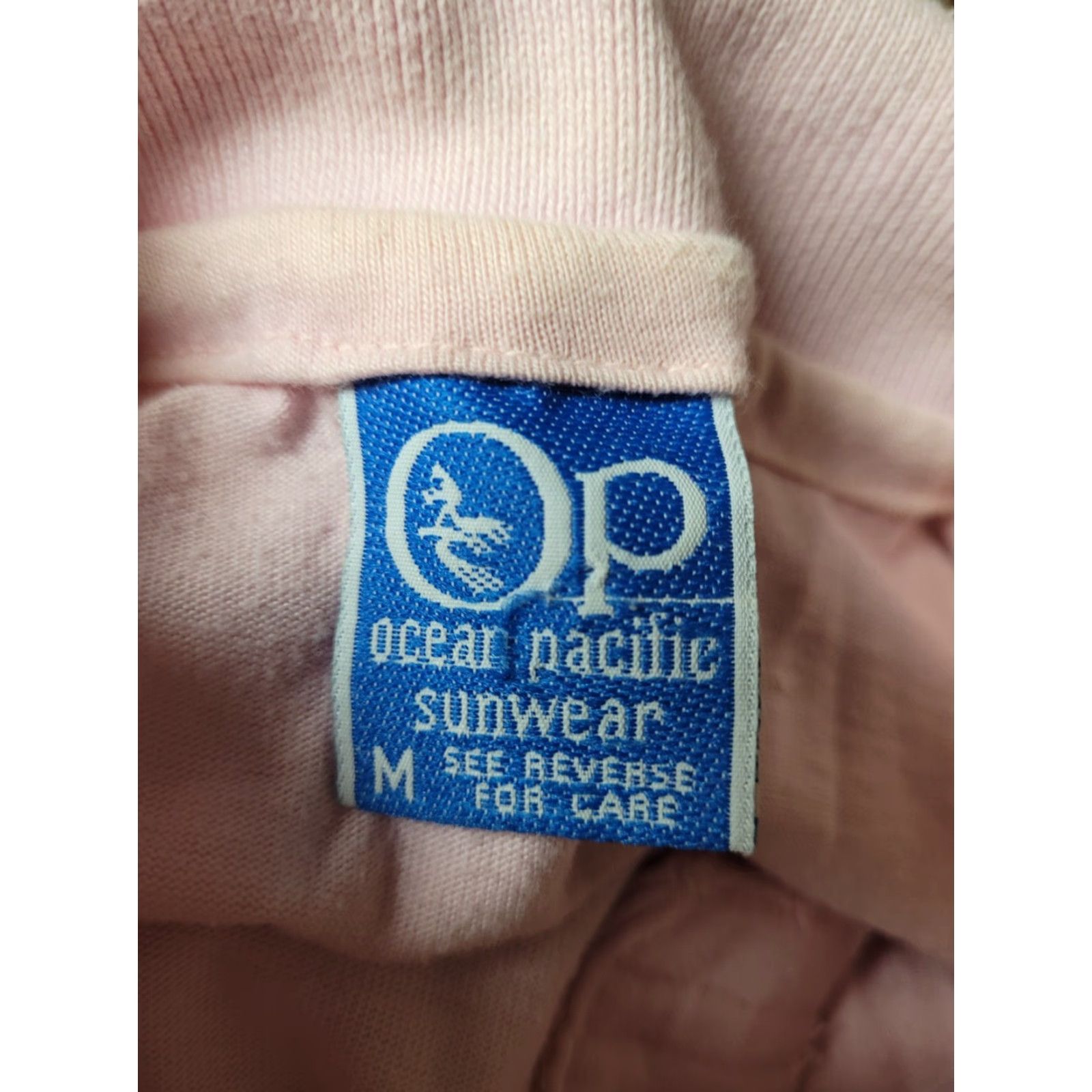 Ocean Pacific VTG Ocean Pacific Polo Shirt Logo OP Surfing Beach Polo Medium Pink Men's Shirt 70s 80s Vintage Surf Size US M / EU 48-50 / 2 - 4 Thumbnail