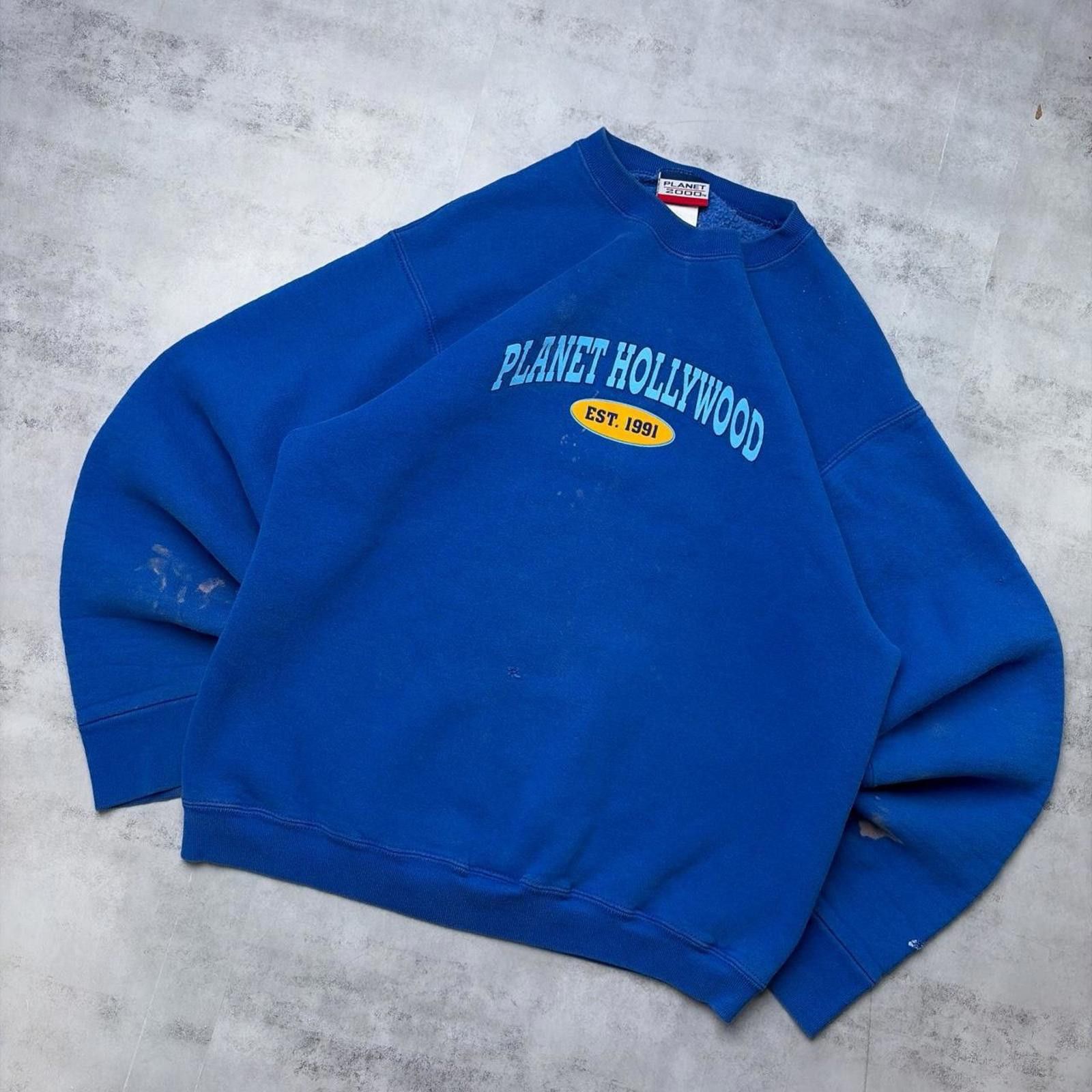 Planet Hollywood Vintage Planet Hollywood Grunge Distressed Crewneck Sweater Size US S / EU 44-46 / 1 - 2 Thumbnail