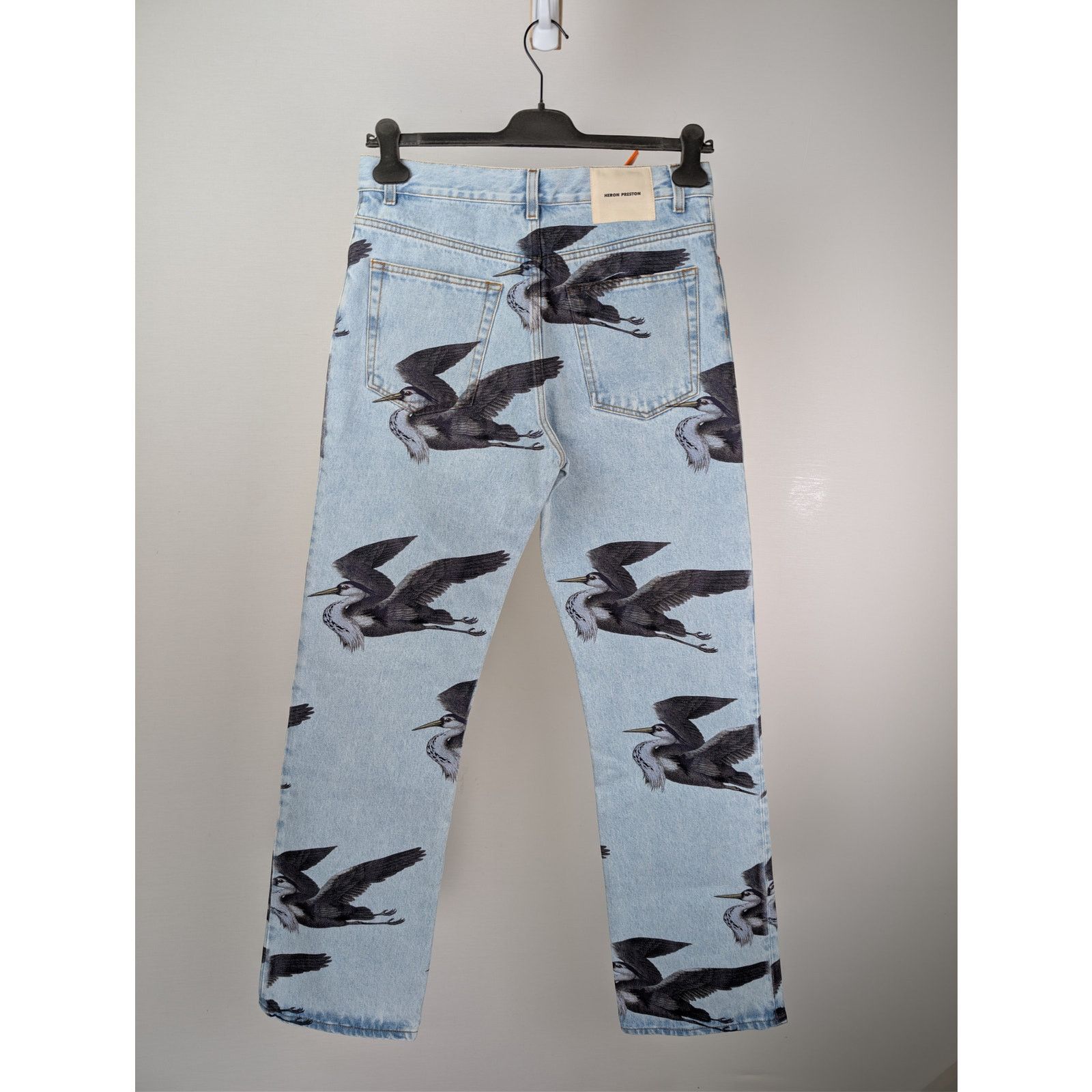 Heron Preston o1rshd1 Printed 5 Pockets Vintage Denim Jeans in Blue Size US 30 / EU 46 - 16 Thumbnail