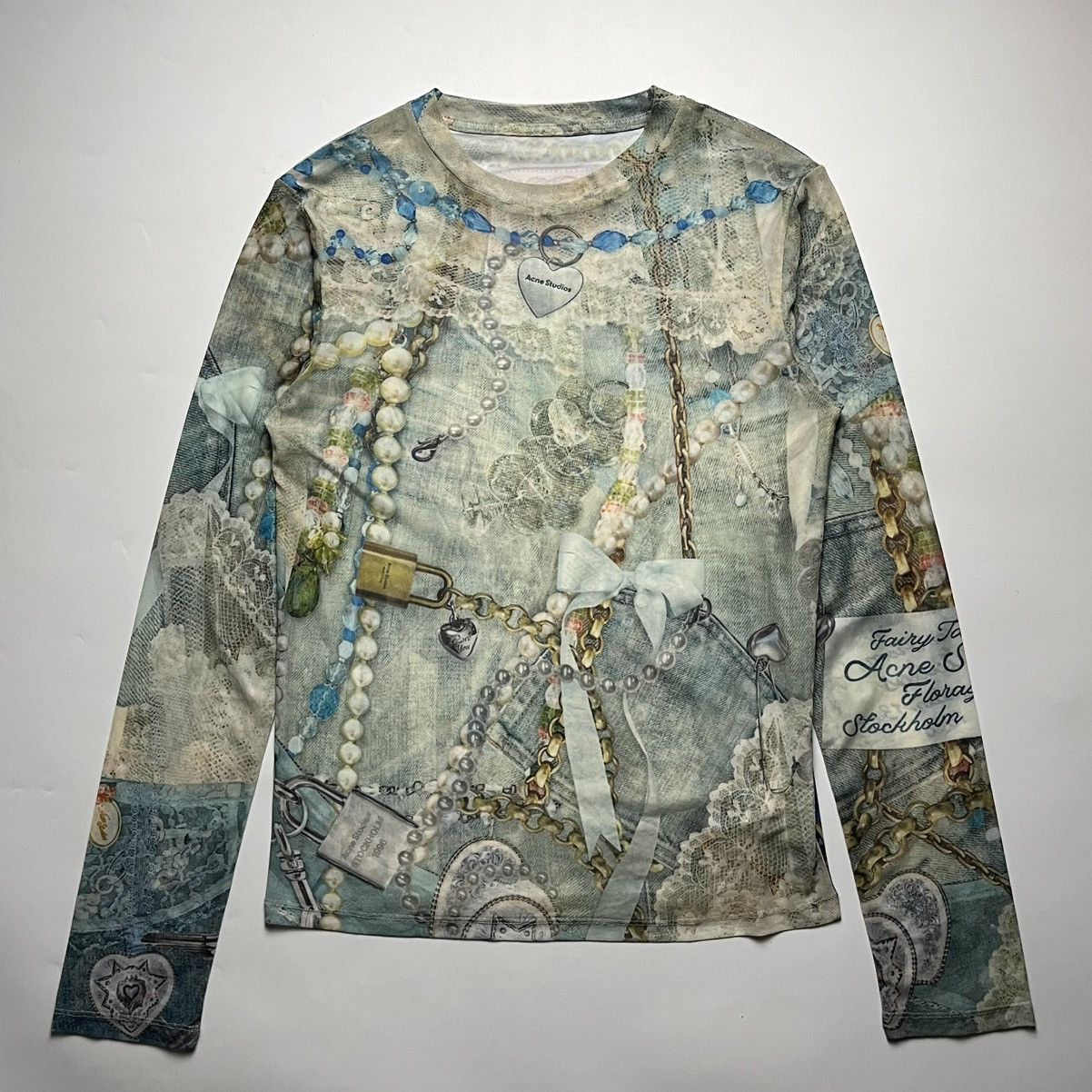 Acne Studios Acne Studio Elway Printed Mesh Top Size M / US 6-8 / IT 42-44 - 1 Thumbnail