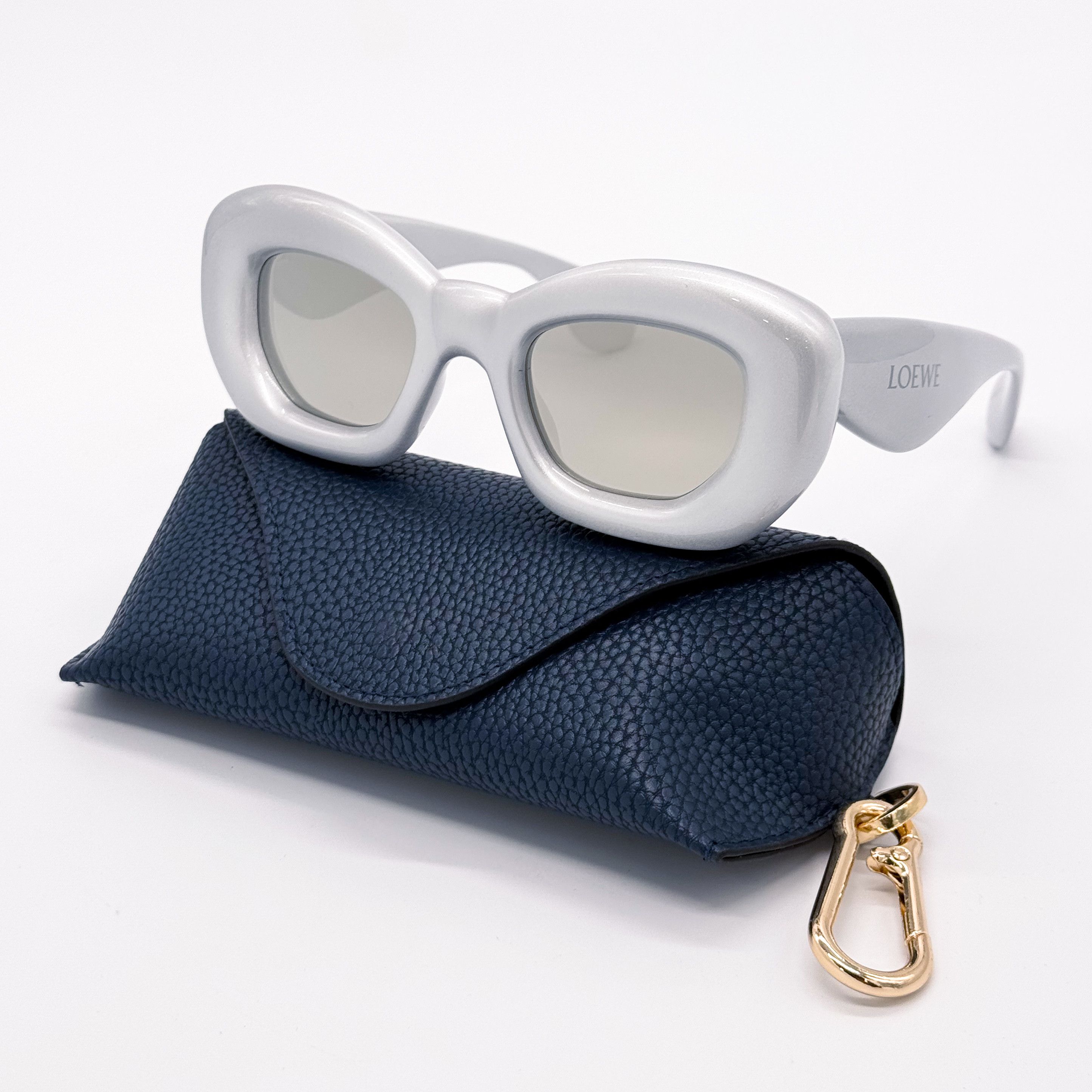 Loewe NEW LOEWE LW40117I 20C SILVER UNISEX SUNGLASSES LOEWE Size ONE SIZE - 1 Thumbnail