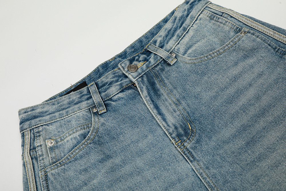 Vintage American retro wide-leg cleanfit curved men's jeans Size US 32 / EU 48 - 3 Thumbnail