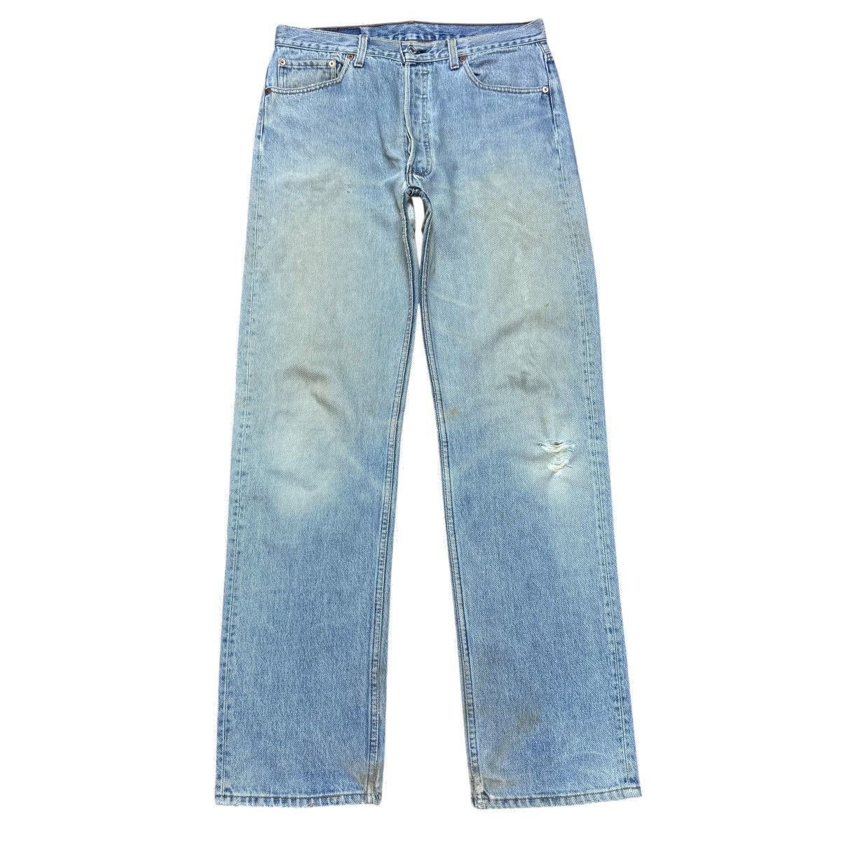 Levi's Vintage Levis 501 Distressed Jeans Grunge Size US 34 / EU 50 - 1 Thumbnail
