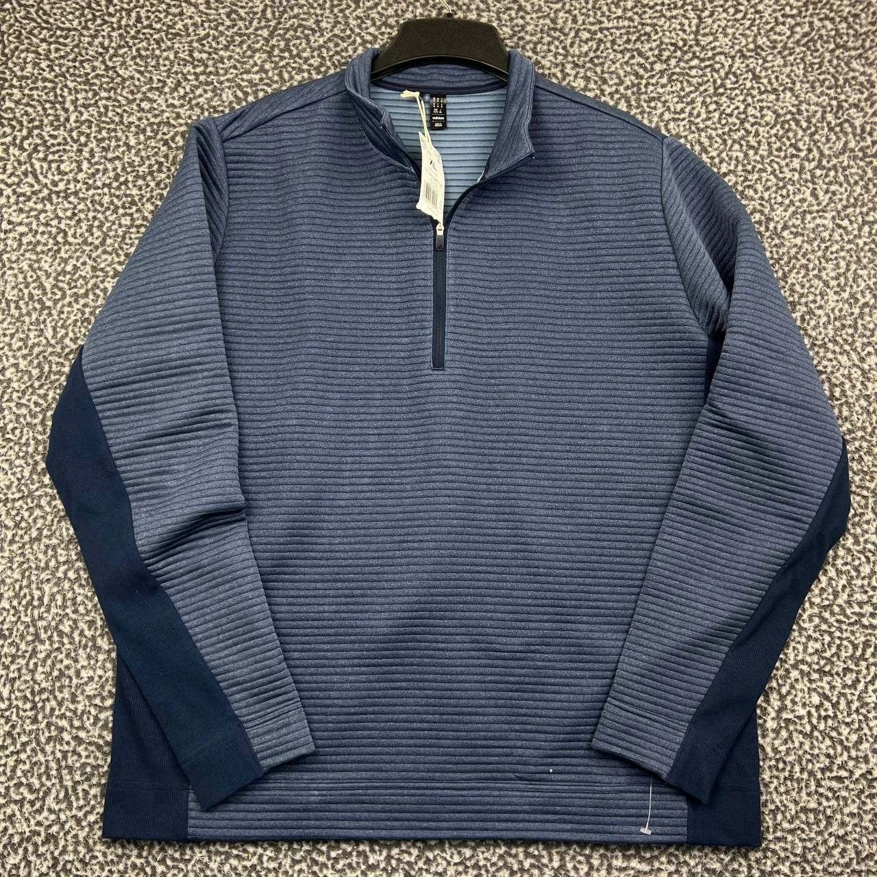 Adidas Adidas Golf Sweatshirt Men 1/4 Zip Navy Blue Long Sleeve XL Size US XL / EU 56 / 4 - 1 Thumbnail