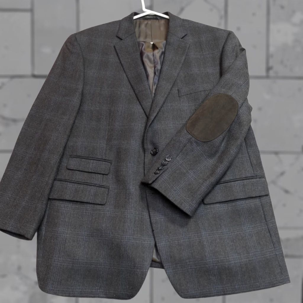 Ralph Lauren Lauren Ralph Lauren Sport Coat Brown Plaid Herringbone Wool 46R Notch Lapel Double-Vented Single-Breasted Two-Button Men Jacket Coat Size US S / EU 44-46 / 1 - 1 Thumbnail