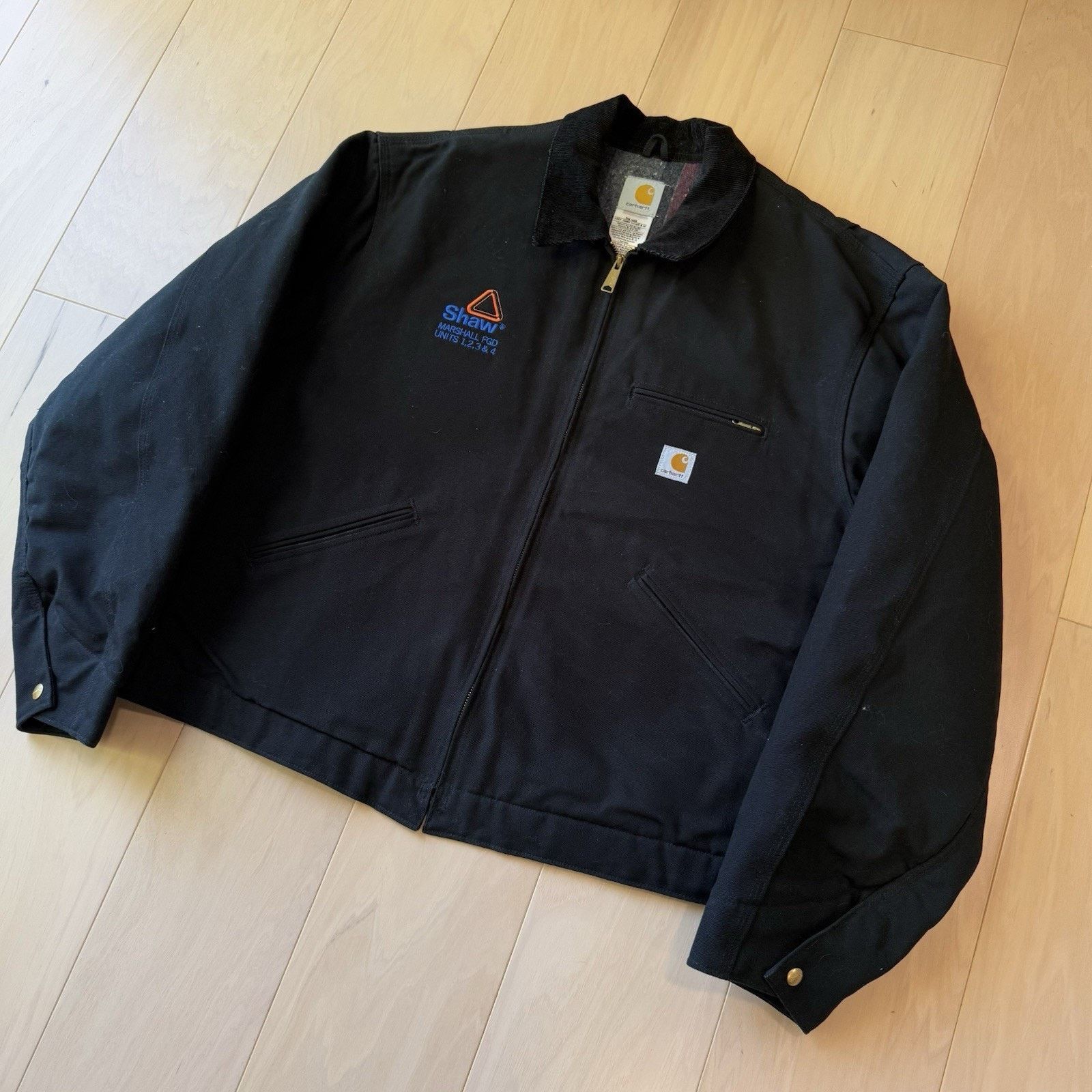 Carhartt Carhartt Detroit Jacket 52 Black Workwear Full Zip Bomber Size US XL / EU 56 / 4 - 10 Thumbnail