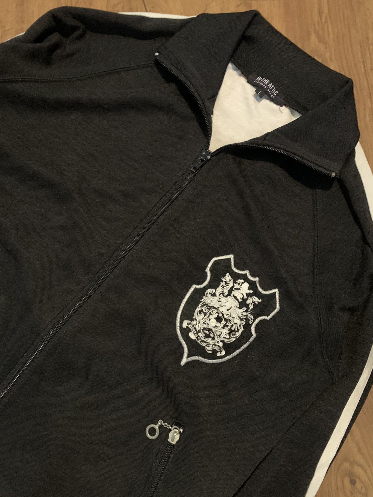 In The Attic × Japanese Brand × Vintage IN THE ATTIC tracktop jacket british flag punk rock style Size US L / EU 52-54 / 3 - 4 Thumbnail