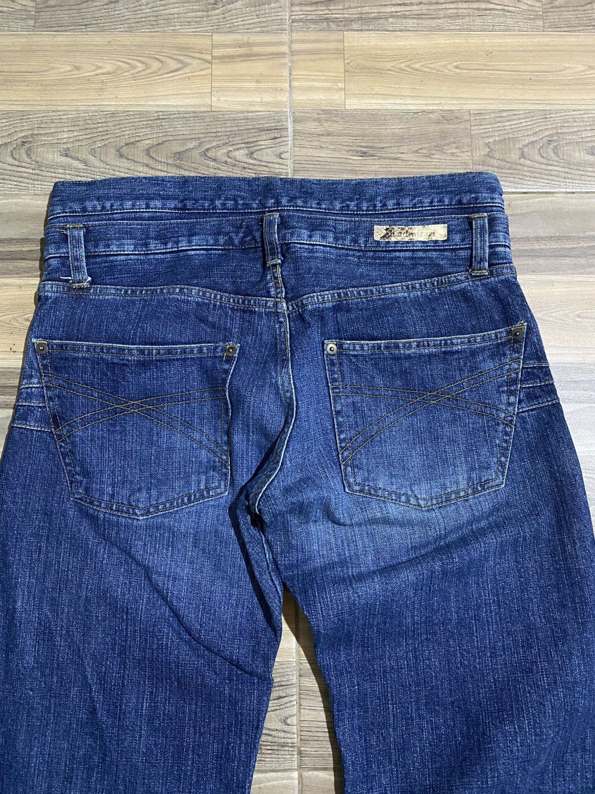 If Six Was Nine × Japanese Brand × Le Grande Bleu (L.G.B.) 🇯🇵 NIL ADMIRARI DOUBLE WAIST SNAKE FLARED JEANS Size US 30 / EU 46 - 10 Thumbnail