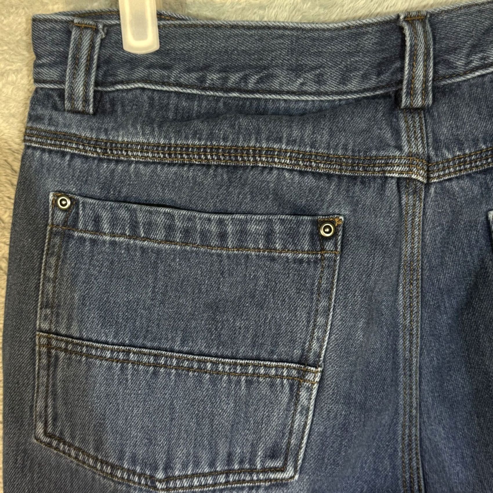 Duluth Trading Company Duluth Trading Company Carpenter Jeans Mens 34 x 32 Blue Mid-Rise Straight Size US 34 / EU 50 - 6 Thumbnail