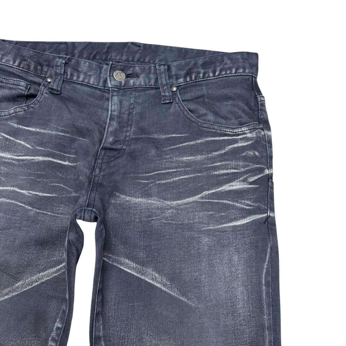 Tornado Mart Tornado Mart Grey Denim Low Flare Jeans Clawmark Size US 31 - 5 Thumbnail