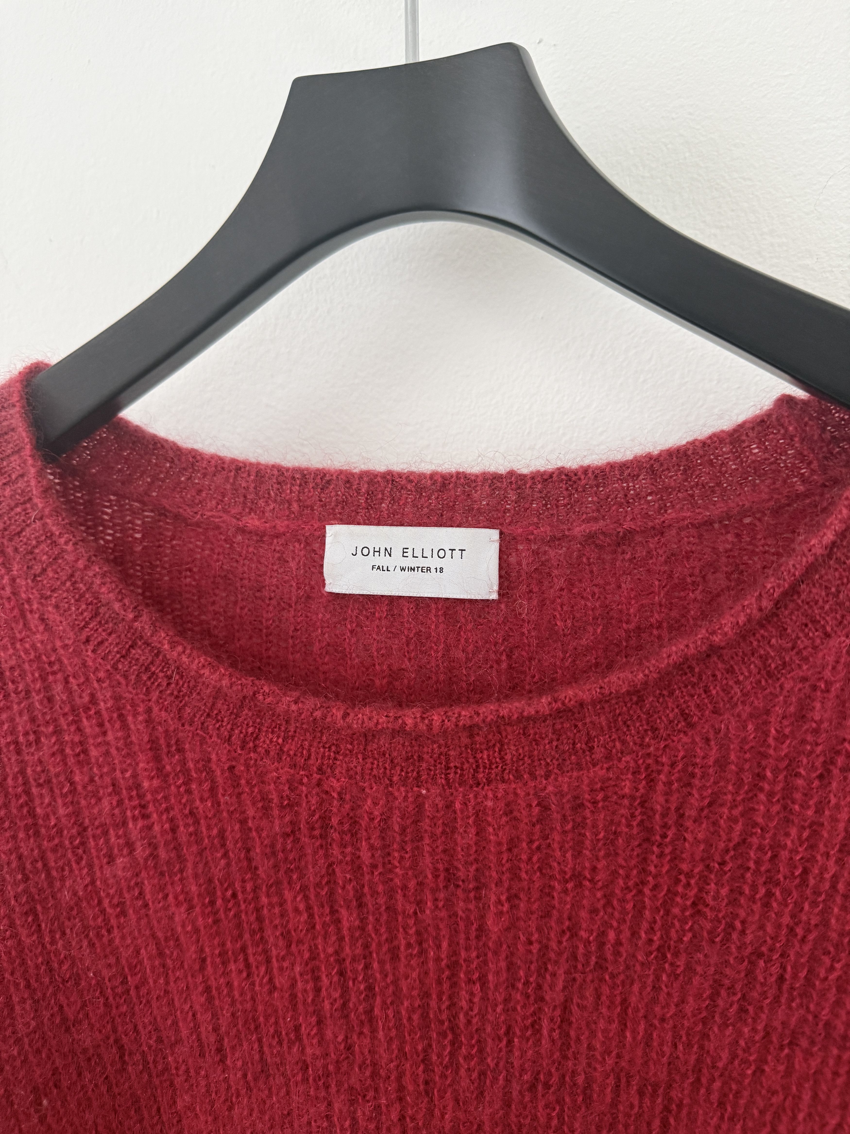 John Elliott Mohair Crewneck Sweater Size US L / EU 52-54 / 3 - 9 Thumbnail