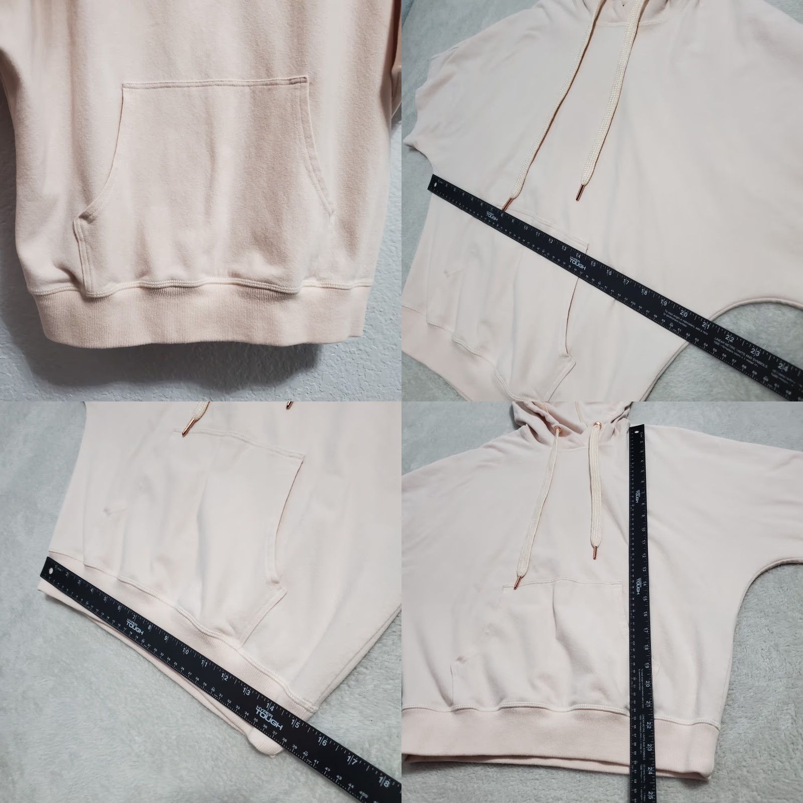 Sweaty Betty VINTAGE Sweaty Betty Shirt Women S Pink Dolman Short Sleeve Hoodie Athleisure Pullover Kangaroo Pocket Sports Size S / US 4 / IT 40 - 8 Thumbnail