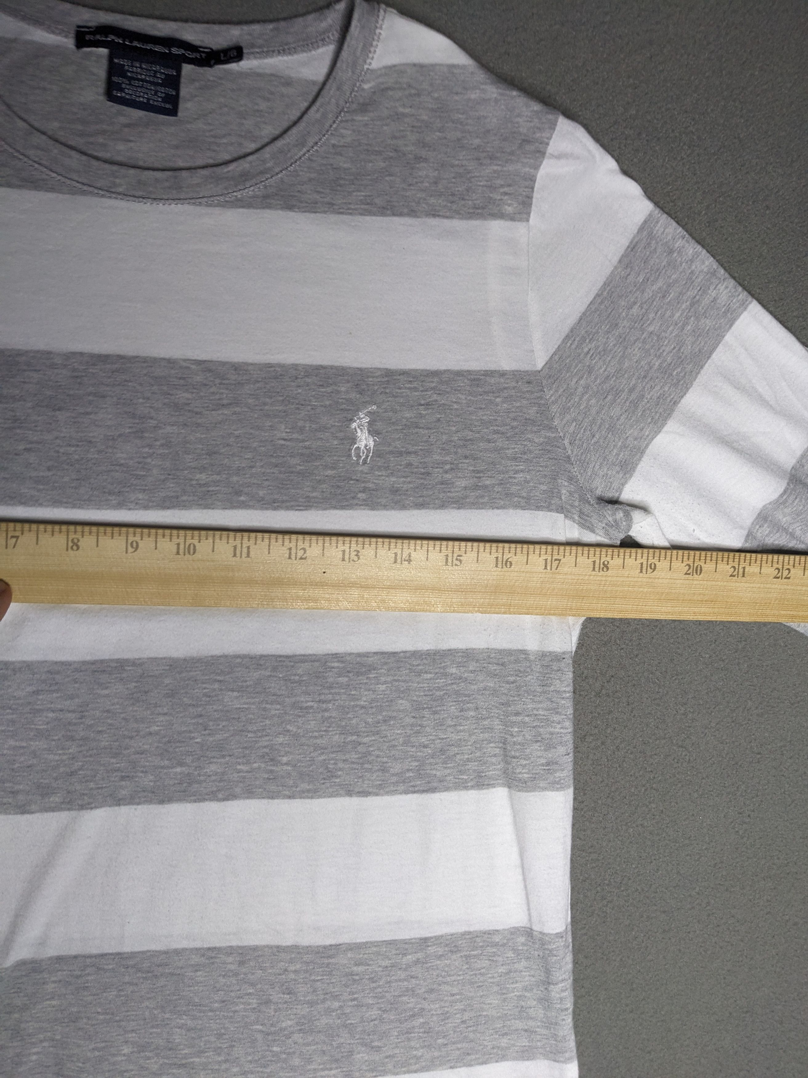 Polo Ralph Lauren VINTAGE Ralph Lauren Sport Striped Shirt Large Small Pony Size L / US 10 / IT 46 - 12 Thumbnail