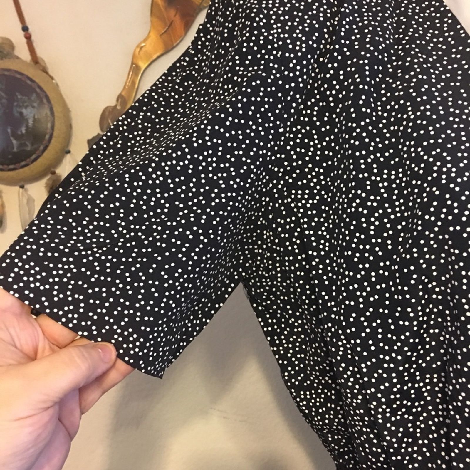 Vintage Vintage J.S.J Petites Vintage 80’s polka dot dress Size L / US 10 / IT 46 - 4 Thumbnail