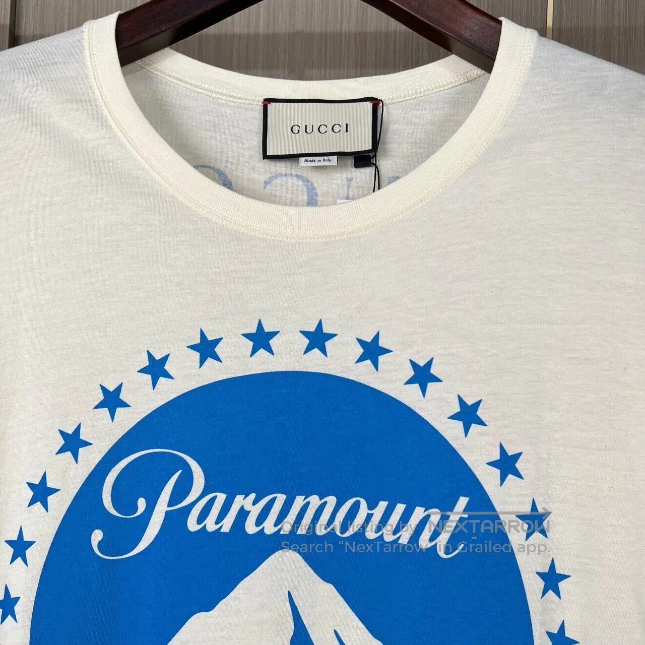 Gucci Guicci Snow Mountain Print Letter Short Sleeve T-Shirt| Size M / US 6-8 / IT 42-44 - 3 Thumbnail
