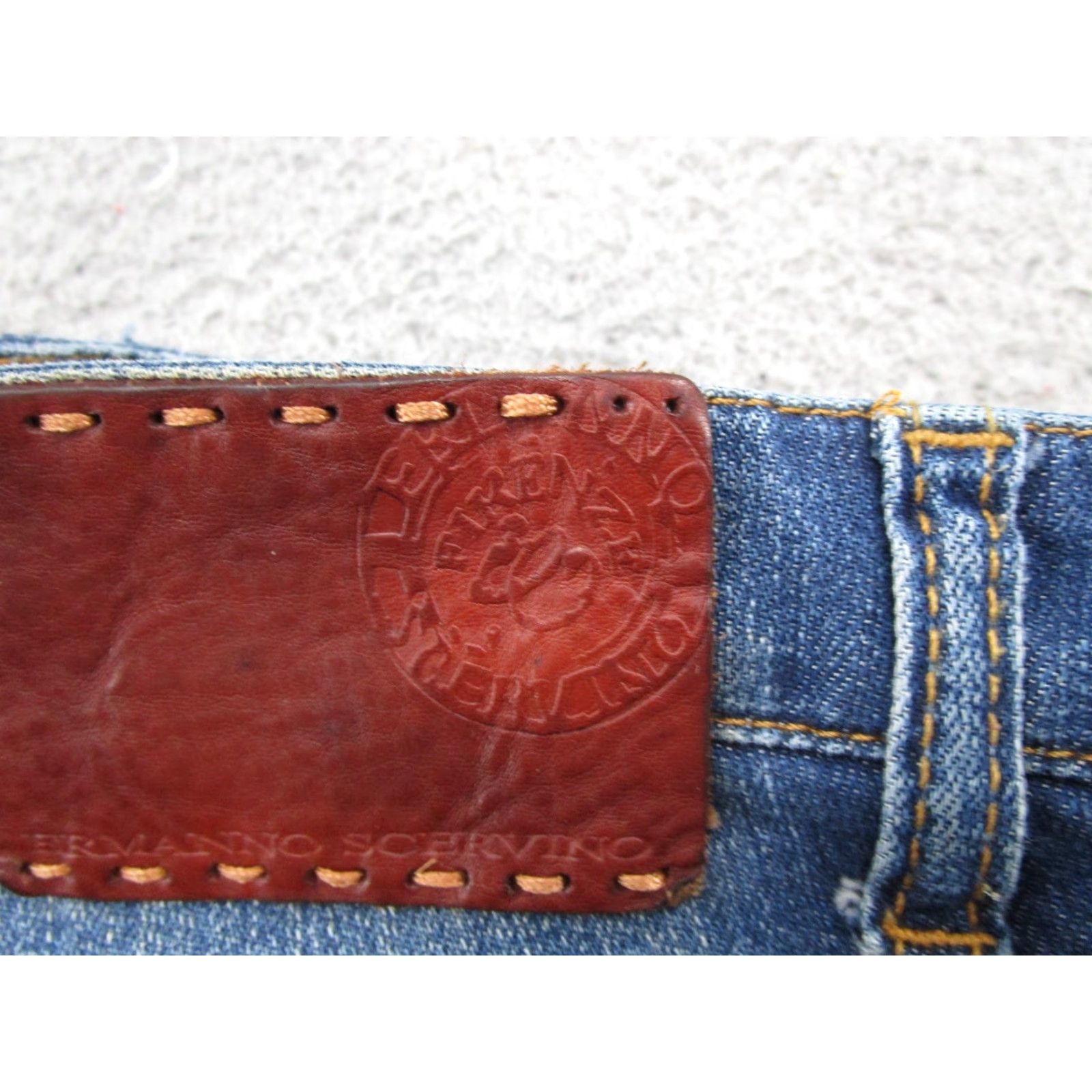 Ermanno Scervino Ermanno Scervino Jeans Denim Blue Stretch 5-Pocket Design Straight Womens SZ 44 Regular 30x32 Italy Made Size 30" / US 8 / IT 44 - 4 Thumbnail