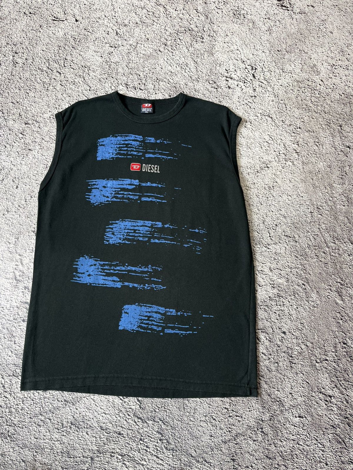 Diesel Diesel Sleeveless T-Shirt Black XXL Graphic Tank Top Size US XXL / EU 58 / 5 - 4 Thumbnail